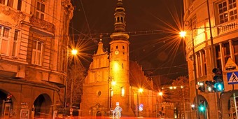 Kościół Klarysek nocą | Bydgoszcz | ©visitbydgoszcz