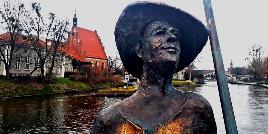Rzeźba Flisaka w Bydgoszczy