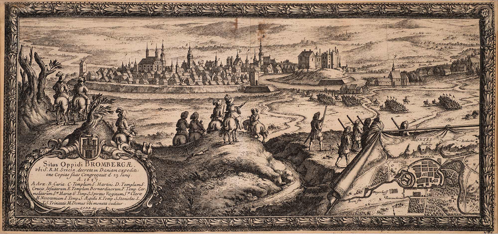 Widok Bydgoszczy w 1657 roku | Erik Dahlberg | Muzeum Okręgowe im. Leona Wyczółkowskiego w Bydgoszczy